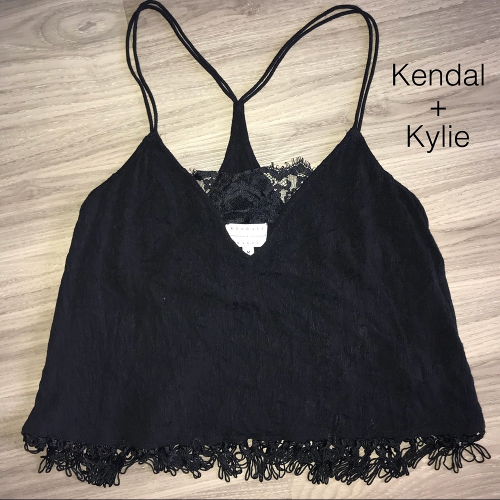 Kendal + Kylie black blouse